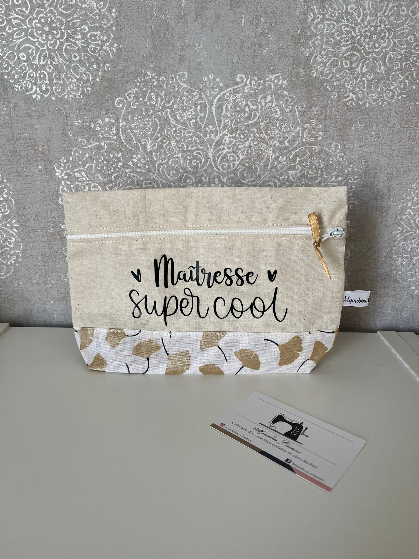 Trousse / pochette personnalisée pour maîtresses, maman ou mamie…